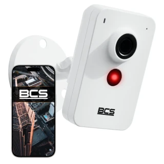 IP-камера трубчаста Wi-Fi 5Mpx BCS-B-THOME01, ІЧ-світлодіод 20м, Біле світло 10м, мікрофон і динамік