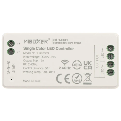 Світлодіодний драйвер LED-W-WC/RF 2.4 ГГц, MONO 12... 24V DC MiBOXER / Mi-Light