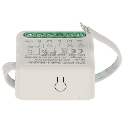 Потрійний інтелектуальний світлодіодний контролер освітлення ATLO-SW3-TUYA Wi-Fi, Tuya Smart