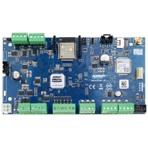Система сигналізації Ropam NeoGSM-IP з 6 датчиками руху Bosch, панеллю TPR-4BS і сигналізатором SPL-5010