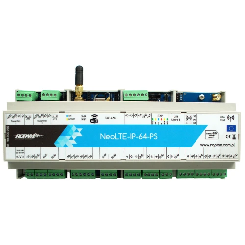 Ropam NeoLTE-IP-64-PS-D12M LTE + WiFi панель управління DIN корпус
