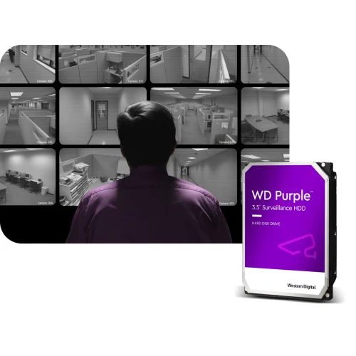 Жорсткий диск для відеоспостереження WD Purple на 1 ТБ