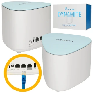 Extralink Dynamite C21 | Модуль розширення сітки | AC2100, MU-MIMO, домашня система Mesh WiFi