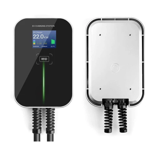 Extralink BS20-BC-22kW-RFID тип 2 32A 22kW | Зарядний пристрій для електромобіля | 3 фази, РК-екран, 6.1м