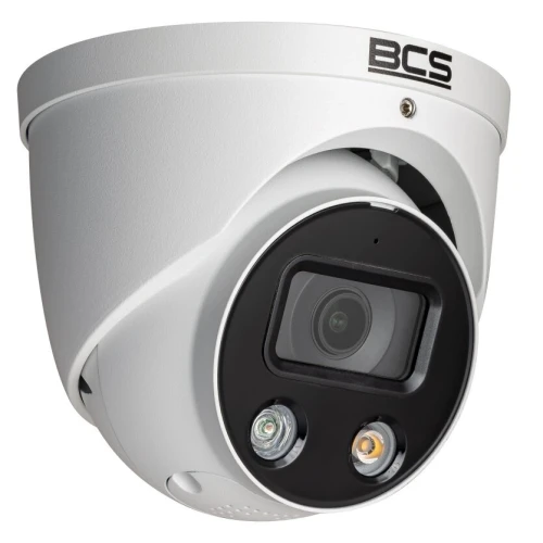 Купольна IP-камера BCS-L-EIP55FCL3-AI1 5Mpx зі світловою та звуковою сигналізацією