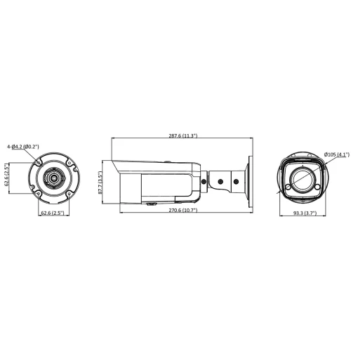 Камера IP DS-2CD2T87G2-L(4mm)(C) ColorVu 8Mpx Hikvision