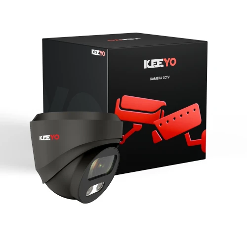 Купольна IP-камера 5Mpx IR 25m KEEYO LV-V-IP5M25DF-G-II AI Audio