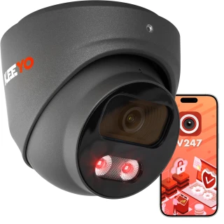 Купольна IP-камера 5Mpx IR 25m KEEYO LV-V-IP5M25DF-G-II AI Audio