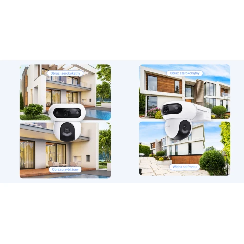 Поворотна IP Wi-Fi камера EZVIZ HB90/SP Dual, AI, Детекція, Аудіо, Сонячна панель