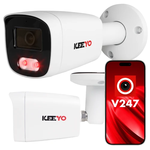 KEEYO LV-V-IP5M25TF-B 5Mpx IR25m IP-рогульова камера KEEYO LV-V-IP5M25TF-B 5Mpx IR25m