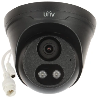 Антивандальна IP-камера ColorHunter IPC3614LE-ADF28KC-WL-BLACK - 4Mpx 2.8mm UNIVIEW