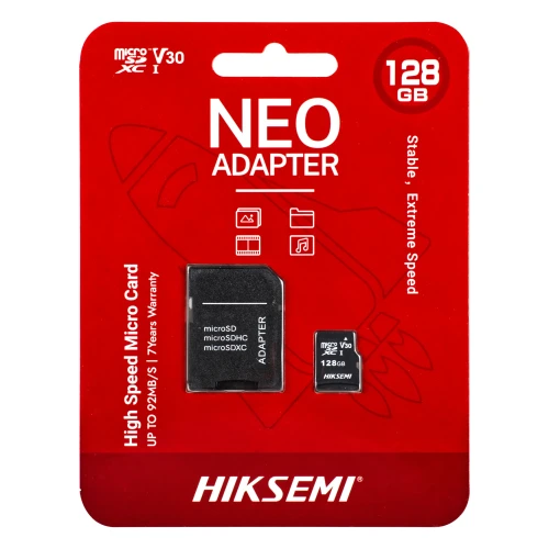 Карта пам'яті MicroSD 128GB HS-TF-C1 Адаптер для моніторингу 92MB/s