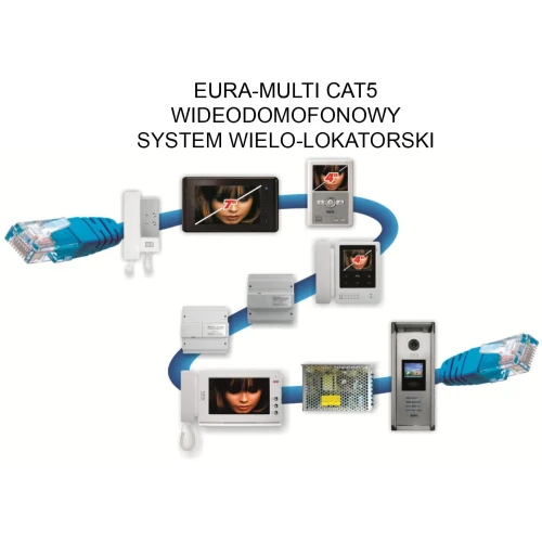 EURA PROFESSIONAL CAT5 VMA-27A5 V.2 кольорова CCD система для вхідних дверей з функцією безконтактної картки