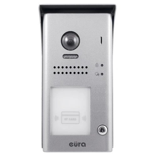 EURA VDA-80A5 2EASY зовнішній модульний відеодомофон касетний, накладний, зчитувач безконтактних ключів