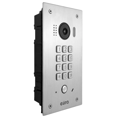 EURA VDA-92A5 2EASY вуличний модульний відеодомофон касетний, прихованого монтажу, механічний шифр