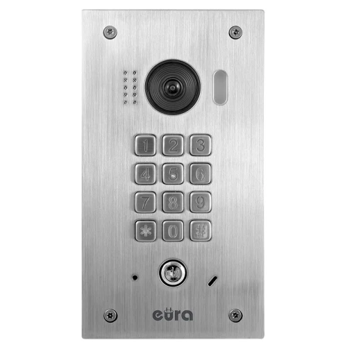 EURA VDA-92A5 2EASY вуличний модульний відеодомофон касетний, прихованого монтажу, механічний шифр