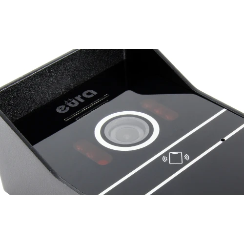 EURA VDA-63C5 відеодомофонна система зовнішня касетна - на три сім'ї, чорна, 1080p. камера, RFID зчитувач