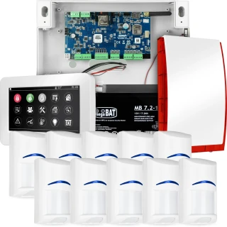 Сигналізація NeoGSM-IP, Біла, 10-кратний датчик, GSM сповіщення, Wifi
