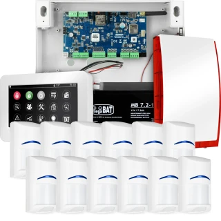Сигналізація NeoGSM-IP, Біла, 12x датчик, GSM сповіщення, Wifi