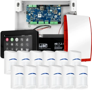 Сигналізація NeoGSM-IP, чорна, 12x датчик, GSM сповіщення, Wifi