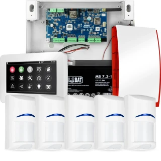 Сигналізація NeoGSM-IP, Біла, 5x датчик, GSM сповіщення, Wifi