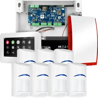 Сигналізація NeoGSM-IP, Біла, 7x датчик, GSM оповіщення, Wifi