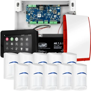 Повна система сигналізації NEOLTE-IP, 10x датчик BOSCH, TPR-4BS-P, GSM WiFi