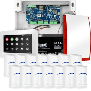 Комплектна система сигналізації NEOLTE-IP, 14x датчик BOSCH, TPR-4WS-P, GSM WiFi