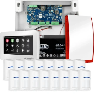 Комплектна система сигналізації NEOLTE-IP, 16x датчик BOSCH, TPR-4WS-P, GSM WiFi