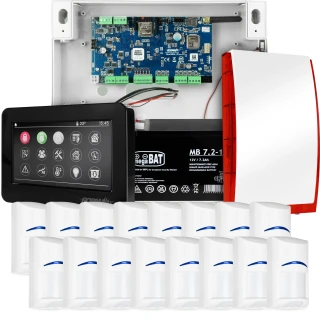 Повна система сигналізації NEOLTE-IP-SET, 16 датчиків BOSCH, чорний маніпулятор, GSM WiFi