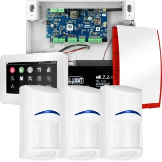 Комплектна система сигналізації NEOLTE-IP, 3x датчик BOSCH, TPR-4WS-P, GSM WiFi