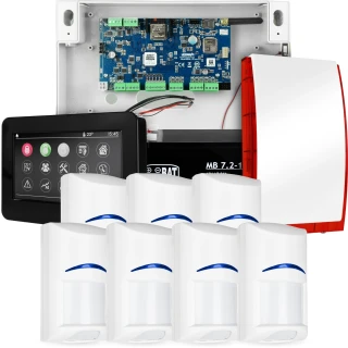 Повна система сигналізації NEOLTE-IP, 7x датчик BOSCH, TPR-4BS-P, GSM WiFi