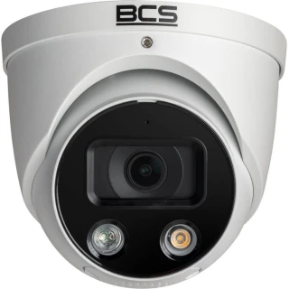 8Мп IP купольна камера BCS-L-EIP58FCR3L3-AI1(2) зі світловою та звуковою сигналізацією