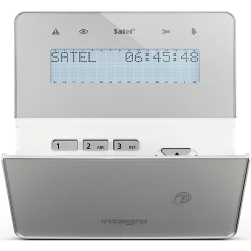 Бездротова РК-клавіатура зі зчитувачем безконтактних карт Satel INT-KWRL2-SSW