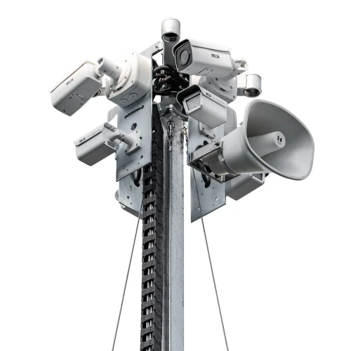 Мобільна вежа спостереження BCS MOBILCAM P750 з легким причепом і сонячними батареями