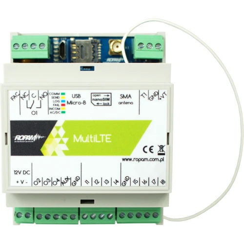Модуль зв'язку LTE/GPRS, 12V/DC, MultiLTE-RF-D4M Ropam