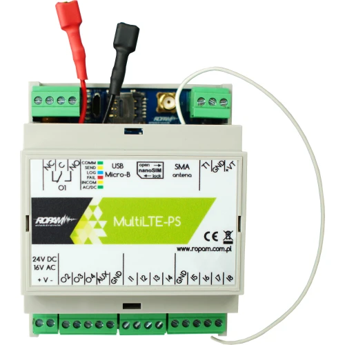 Модуль зв'язку LTE/GPRS, 17-20V/AC, 20-30V/DC, MultiLTE-RF-PS-D4M Ropam