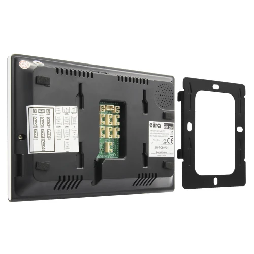 Монітор EURA VDA-09C5 - чорний, сенсорний, LCD 7'', FHD, пам'ять зображень, SD 128GB, розширення до 6 моніторів
