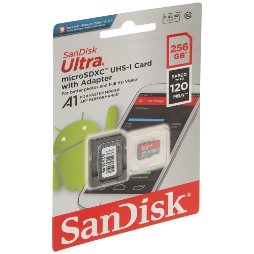 Карта пам'яті SD-MICRO-10/256-SANDISK UHS-I sdxc 256GB Sandisk