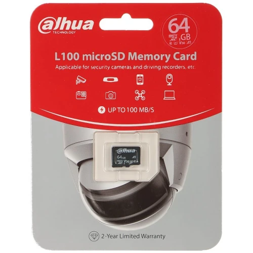 TF-L100-64GB microSD UHS-I, SDHC 64GB карта пам'яті DAHUA