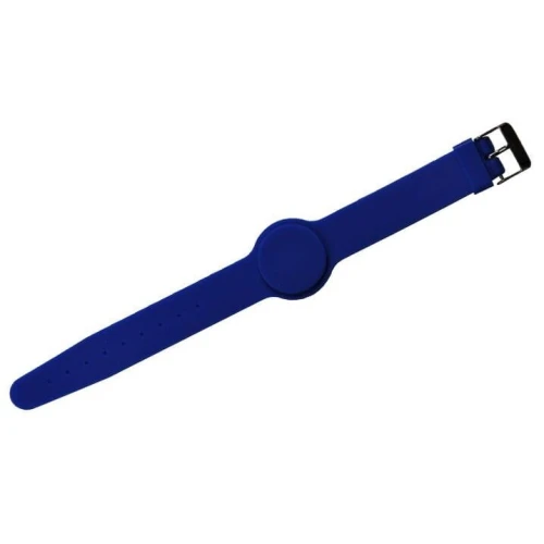 Силіконовий браслет WB-01BE RFID 125KHZ, синій, фіксується