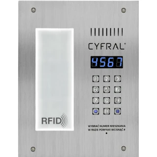 Цифрова панель Cyfral PC-3000RL зі зчитувачем безконтактних міток RFID