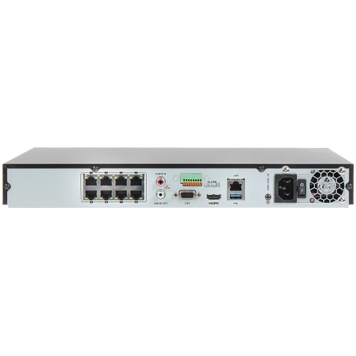 DS-7608NI-K2/8P 8-канальний IP-відеореєстратор з 8-портовим POE-комутатором Hikvision