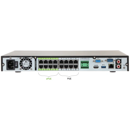 DAHUA IP NVR5216-16P-4KS2E 16 каналів + 16-портовий POE комутатор DAHUA