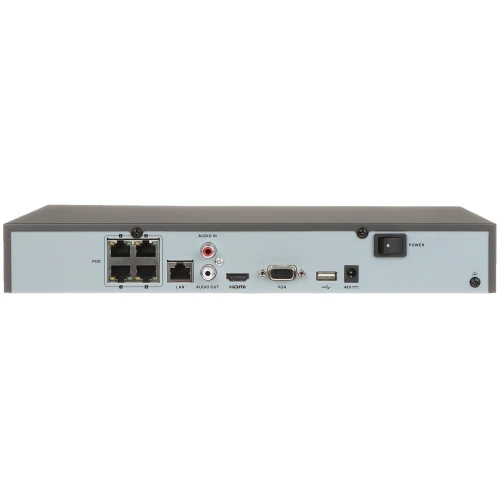 DS-7604NI-K1/4P(C) IP відеореєстратор 4 канали + 4-портовий POE комутатор Hikvision SWITCH