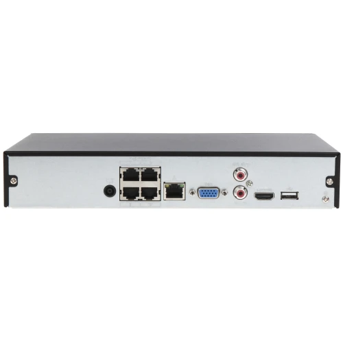 DAHUA IP NVR4104HS-P-4KS2/L 4 канали + 4-портовий POE комутатор