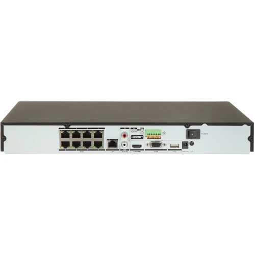 DS-7608NXI-K2/8P IP відеореєстратор 8 каналів, 8 PoE ACUSENSE Hikvision