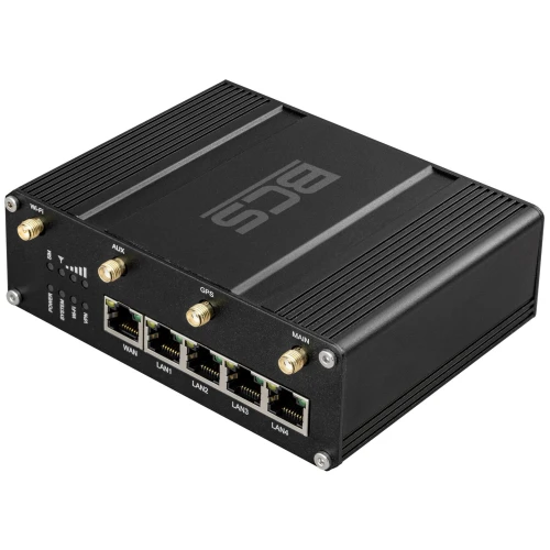 Професійний LTE-маршрутизатор на дві SIM-карти з PoE, WiFi та GPS 4G і 3G BCS-R4GDS-1W4L-P-W-G