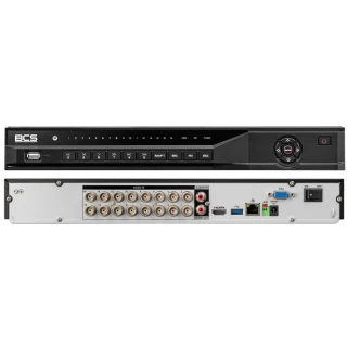 16-канальний дводисковий 5-системний HDCVI/AHD/TVI/ANALOG/IP рекордер BCS-L-XVR1602-V