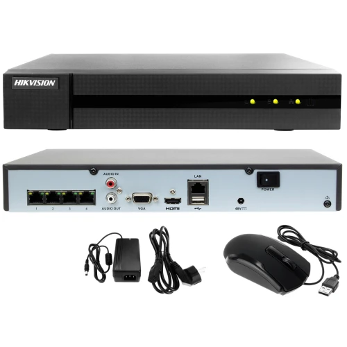 Набір для моніторингу IP Hikvision 4MPx IR 30m HWN-4104MH-4P 4x HWI-B140H
